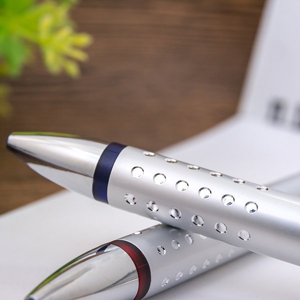 廣告金屬筆-鑽石筆管禮品筆-二款可選-單色原子筆-客製印刷贈品筆